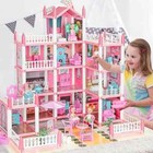 Pretend-play Diy Doll House Kit dream Dollhouse Playhouse Toy Set For Kids Girls