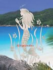 Mermaid Static Cling Oval Window Decal 8x12 Sliding Glass   Shower Door Decor