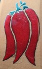 Jr Tecate Mexico 3 Chili Pepper Art Decorative Ceramic Tile 3    X 7    Colorful 