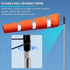 Airport Windsock Kit  8 In X 36 In Aviation Grade Wind Sock Pole Kit With Swivel