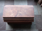 Vintage Wood Singer Treadle Sewing Machine Coffin Top