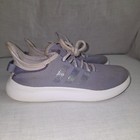 Adidas Cloudfoam Pure Big Kids Sneaker Sliver Violetglitter  1y3001  Size 2