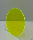 4-pack -acrylic Circle Disc-1 8  Thick-green Fluorescent-4  Diameter