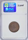 1857 Braided Hair Half Cent   Awesome Ngc Ms64 Bn 
