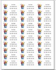 150 Cup Of Paintbrushes Artist Art Mailing Return Address Labels Personalized