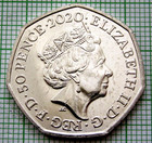 Great Britain Elizabeth Ii 2020 50 Pence  British Diversity Built Britain  Unc