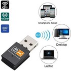Mini Dual Band Usb Wifi Wireless Adapter Network Card 2 4 5ghz 802 11 Ac 600mbps