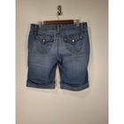 So Wear It Declare It Womens Denim Bermuda Shorts Medium Wash Cuffed Size 11