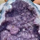 39lb Large Natural Amethyst Geode Quartz Crystal Cluster Cathedral Energy Hea