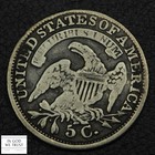 1835 Large Date  Large 5c Capped Bust Silver Half Dime H10c