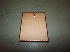 Vintage Convex Glass Silhouette Picture - 4 x5 