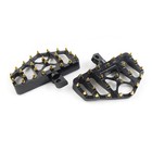 Wide Fat Footpegs Mx Style Floorboard For Harley Dyna Touring Sportster Softail