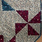 Quilted Patchwork Octagon Christmas Tree Skirt  Multicolor Fabric Handmade