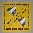 Vintage Western Union Nicaragua Collectible 20  X 20  Bandana Cloth Square Scarf