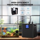 Aquarium Chiller 300l Hydroponic Water Chillers 1 3 Hp 79gal Fish Tank Cooler