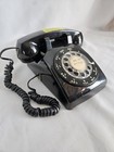 Vintage Bell System Western Electric Rotary Dial Desk Phone Black 500 Mm