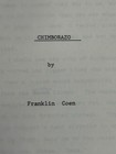 Rare Vtg Original 162p Screenplay    chimborazo    By Oscar-nominated Franklin Coen