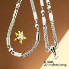 27  Men   s Chain Necklace Stainless 1 Loop For Amulet Pendant Jewelry Hot 6mm 