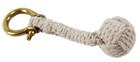Monkey Fist Keychain White Nautical Maritime Sailor s Key Ring Sailor Rope Knot