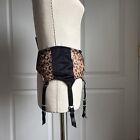 Empress Leopard Garter Belt With 6 Straps And Metal Garter Grips Secrets In Lace