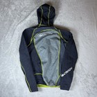 Crazy Idea Resolution Mens Medium Technical Hooded Jacket Multicolor