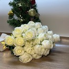 18pcs White Silk Rose Artificial Flower Proposal Bouquet Home Decor Party Gift
