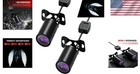 2 Pcs Motorcycle Led Projection Lights Wing Pattern Exterior Decor Ground Lam   