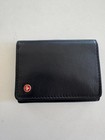 Alpine Swiss Genuine Leather Rfid Blocking Trifold Wallet Black Nib Gift Box