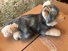 Aurora Miyoni Gray Wolf Plush Stuffed Animal Toy  Realistic 12 Inch New W tags