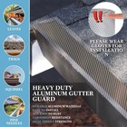 6 x100ft Aluminum Gutter Guard Mesh Leaf Filter Screen Roll Silver