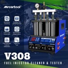 Car Motorcycle Fuel Injector Cleaner Tester Ultrasonic Heated Injector Cleaning