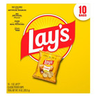 Lay s Classic Potato Snack Chips  1 Oz Bags  10 Count Multipack
