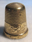  1198 Flowers Gold-filled Thimble  - Simons Bros Co  size 7 