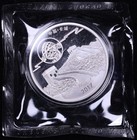2017 China Holographic Moon Festival Panda 1 Oz  999 Fine Silver Bu Coin-sealed