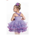 Weissman Girls Sequin Ballet Dress W  Tutu Size Ic 7 8 Purple Dance Costume