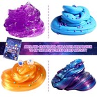 Galaxy Slime Making Kit Glow In The Dark Diy Butter Slime Kit For Kids Gift