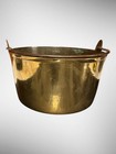 Antique English Jam Pan Heavy Solid Brass Kitchen Cooking Pot Victorian C1900