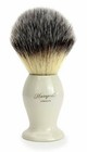 Men Silver Tip Synthetic Badger Hair Shaving Brush In Ivory Handle Hand-crafted