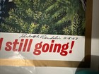 Rare  Poster Smokey Bear    Friends Signed By Rudy Wendelin    93 50th Birthday Lg
