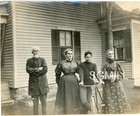 B6 2 Antique Photos People Fashion Bicycle History 4 5 X 3 5