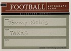 Tommy Nobis Signed Custom Autograph Card  texas Longhorns   Nfl Star  d 2017 
