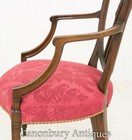 Hepplewhite Arm Chairs - Antique Mahogany Circa 1900