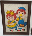    1      2      3      lot Of 3 Vintage Raggedy Ann   Andy Art  Originals     see Pics    