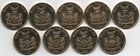 Biafra - Set 9 Coins X 10 Shillings 2017 - 2021 Unc Animals Lemberg-zp