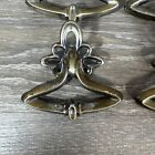 1960   s Atomic Retro Mid Century Modern Mcm Drawer Pull Knob Brass Ring Pull  16 