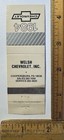 Vintage 1984 Welsh Chevrolet Dealership Matchbook Cover Coopersburg Pennsylvania