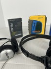 Lot Of 3 Walkman Sony Sports Yellow Radio Cassette Player Wm-fs191  Srf 19w