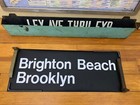 Nyc Subway Large Roll Sign Brighton Beach Brooklyn Little Odessa Boardwalk Ocean