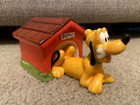 Rare Disney Pluto And Dog House Salt And Pepper Shakers Mickey   Co  659681