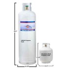 100 Lb Pound Steel Propane Tank Lpg Refillable Cylinder With Pol Valve New